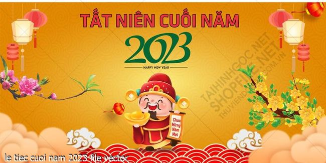 le tiec cuoi nam 2023 file vector